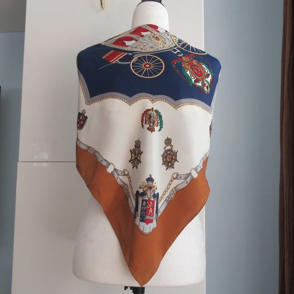 Carriage Silky Satin Square Scarf 30" x 31" Multicolor - Picture 6 of 15